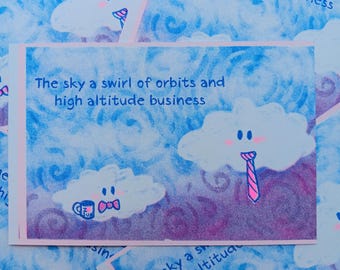 Cloud RISO postcard