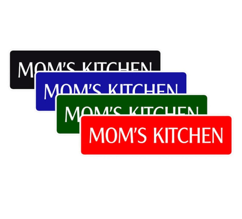 Mom's Kitchen Street Novelty Aluminum Sign