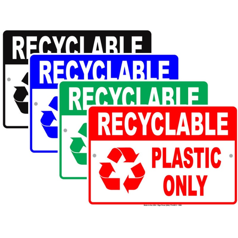 Recycleing Only Recycle Only Sign - Etsy