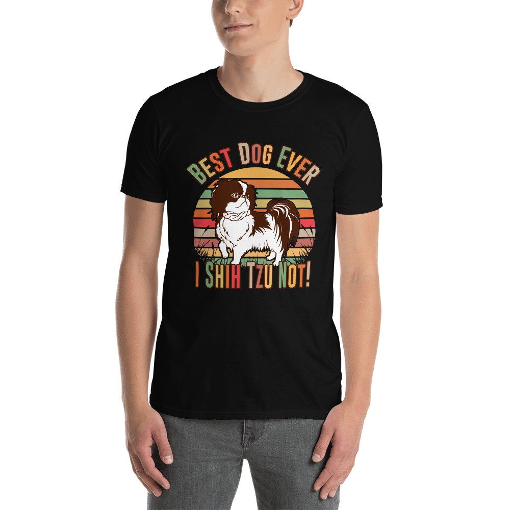 T-shirt Uomo In Cotone 'Best Dog Ever I Shih Tzu' – Maglietta Divertente Per Amanti Dei Cani
