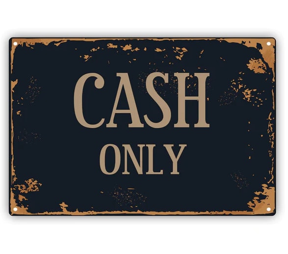 "Cash Only ATM Inside" Vinyl Decal Sticker - Business Retail Store Window Sign