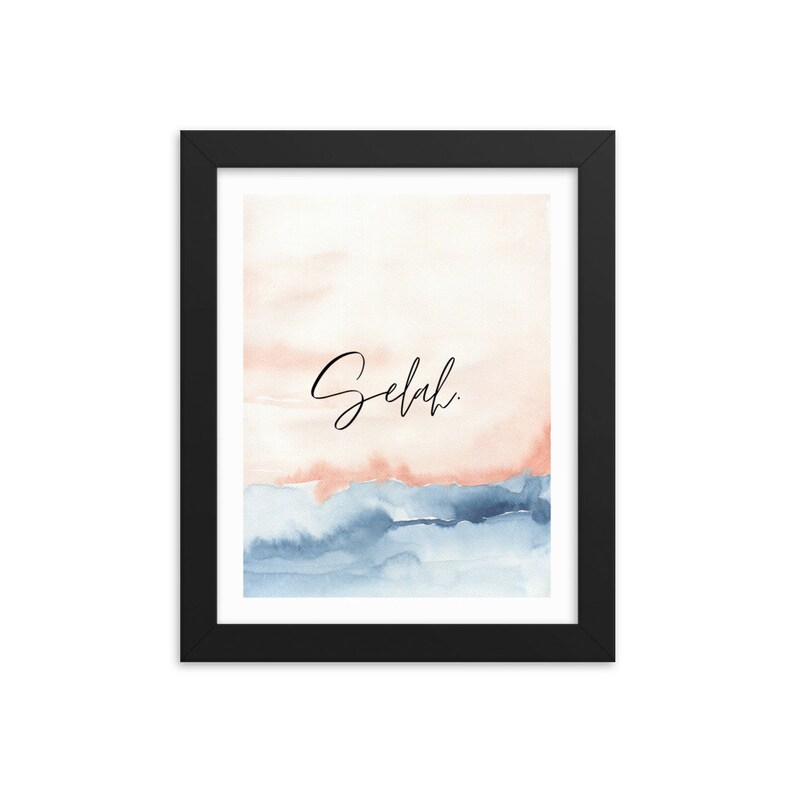 Framed photo paper poster