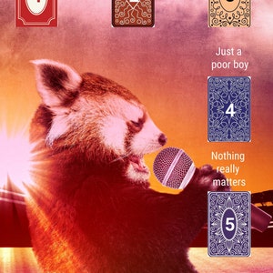 Bohemian Rhapsody Tarot Spread - Downloadable Card Layout for Self-Care - Queen - Freddie Mercury - Journal Page - Grimoire Page