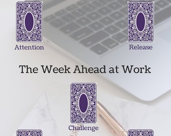 Week Ahead - Workweek - Downloadable Tarot Spread - Card Layout - Journal Page - Printable Grimoire - Job - Career - Work