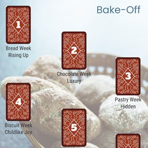 Tarot téléchargeable - Great British Baking Show - Bake-Off - Journal - Grimoire Page - Book of Shadows - Card Layout - Pain - Pâtisserie