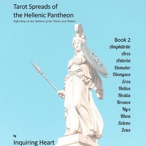 LIVRE 2 - 12 Tarots PLUS - Dieux et déesses grecs - Titans - Pages Grimoire du journal téléchargeables - Panthéon hellénique - Mise en page des cartes