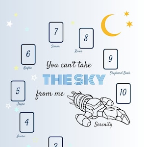 Je kunt de lucht niet van mij afnemen - Downloadbare Tarot of Oracle Spread - Firefly - Serenity Printable - Journal - Book of Shadows