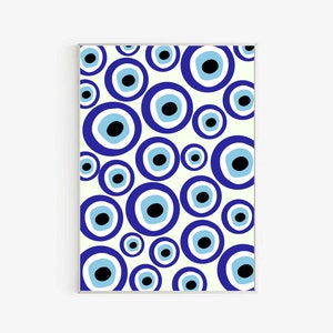 Evil Eye Poster, Evil Eye Print, Boho Prints, Graphic Art, Wall Art, Gallery Wall, Travel Posters, Tourist Print, Digital Download,