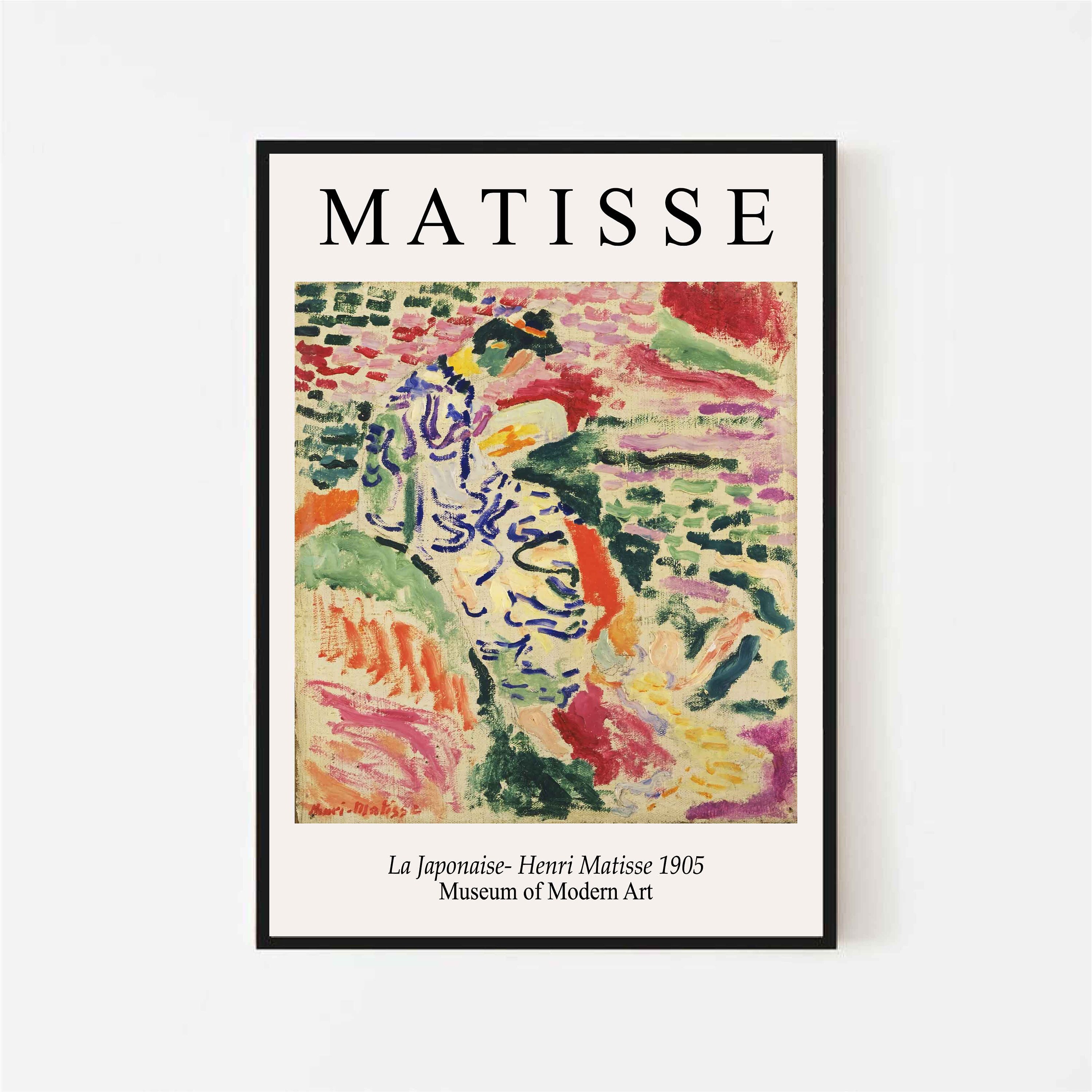 Henri Matisse Exhibition Poster La Japonaise Printable Wall Etsy UK