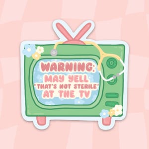 Funny Nurse Sticker: Waterproof Vinyl Decal for Laptops