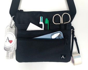 Hip Bag Vegan,Utility Belt Bag,RN Fanny Pack Flat,Tool Belt Apron,Fabric Waist Pouch,Hip Travel Bag,Small Waist Pocket,Medical Bag Nurse