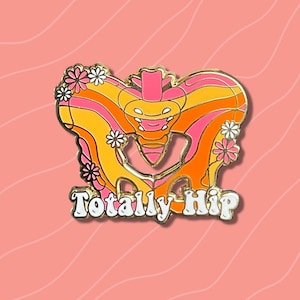 Totally Hip Enamel Pin | Medical Enamel Pins, Nursing Pins, Pop culture pin, Cute Medical Pins, Groovy Enamel Pins