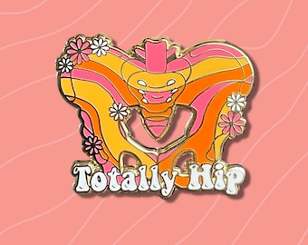 Groovy Hip Enamel Pin: Medical Nursing Pop Culture Pin