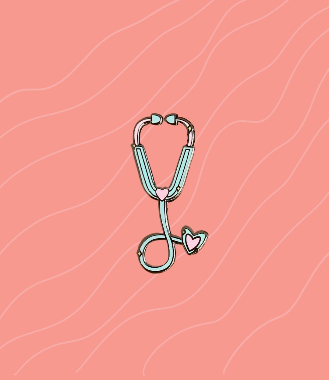 Kawaii Stethoscope Enamel Pin Stethoscope Pin Medical Enamel Etsy
