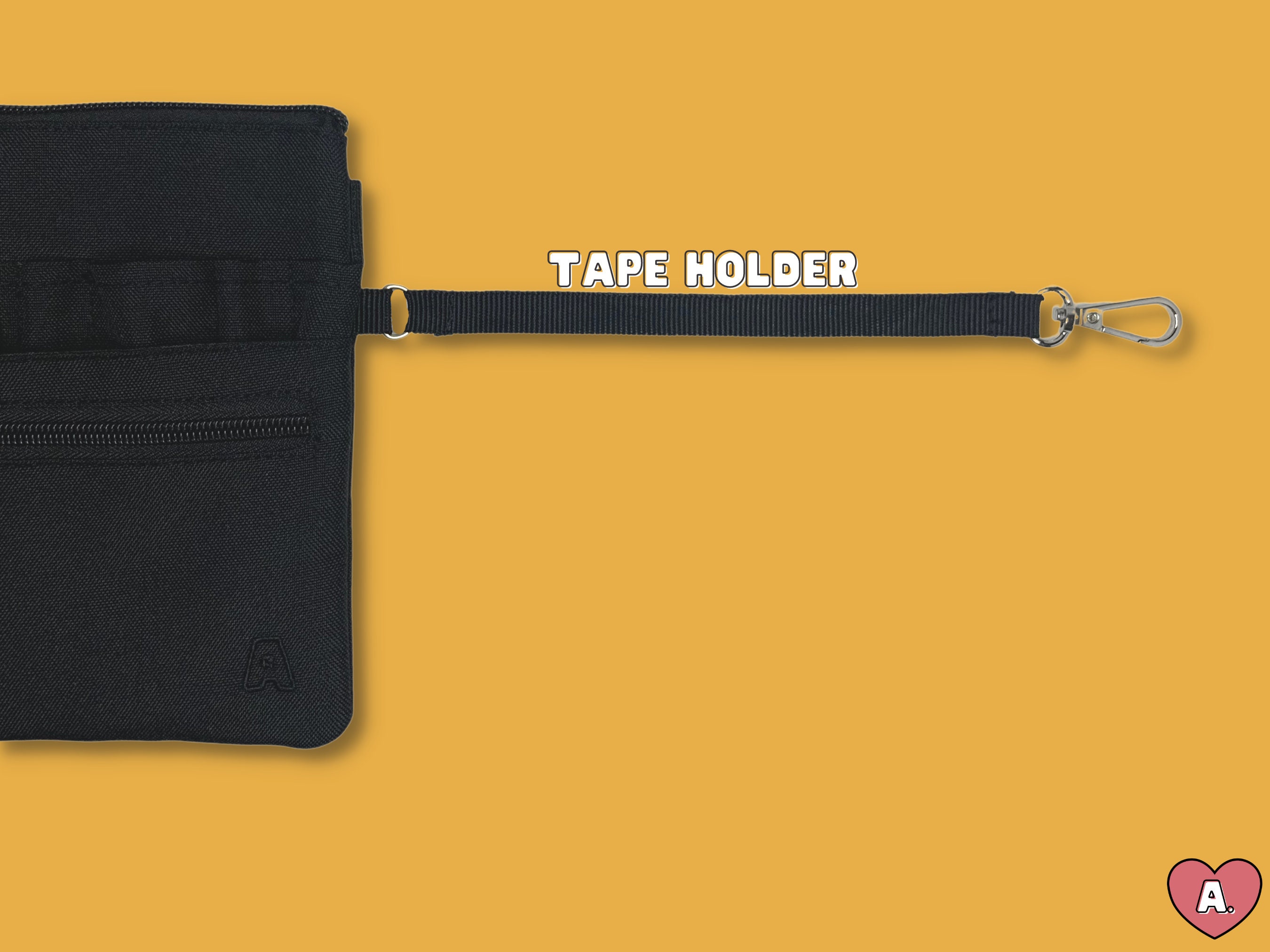 thumbnail image 2 of BOVKE Nurse Fanny Pack – Medical Organizer With Tape Holder, Scissor Loop, Multiple Pockets, Black 2 of 14