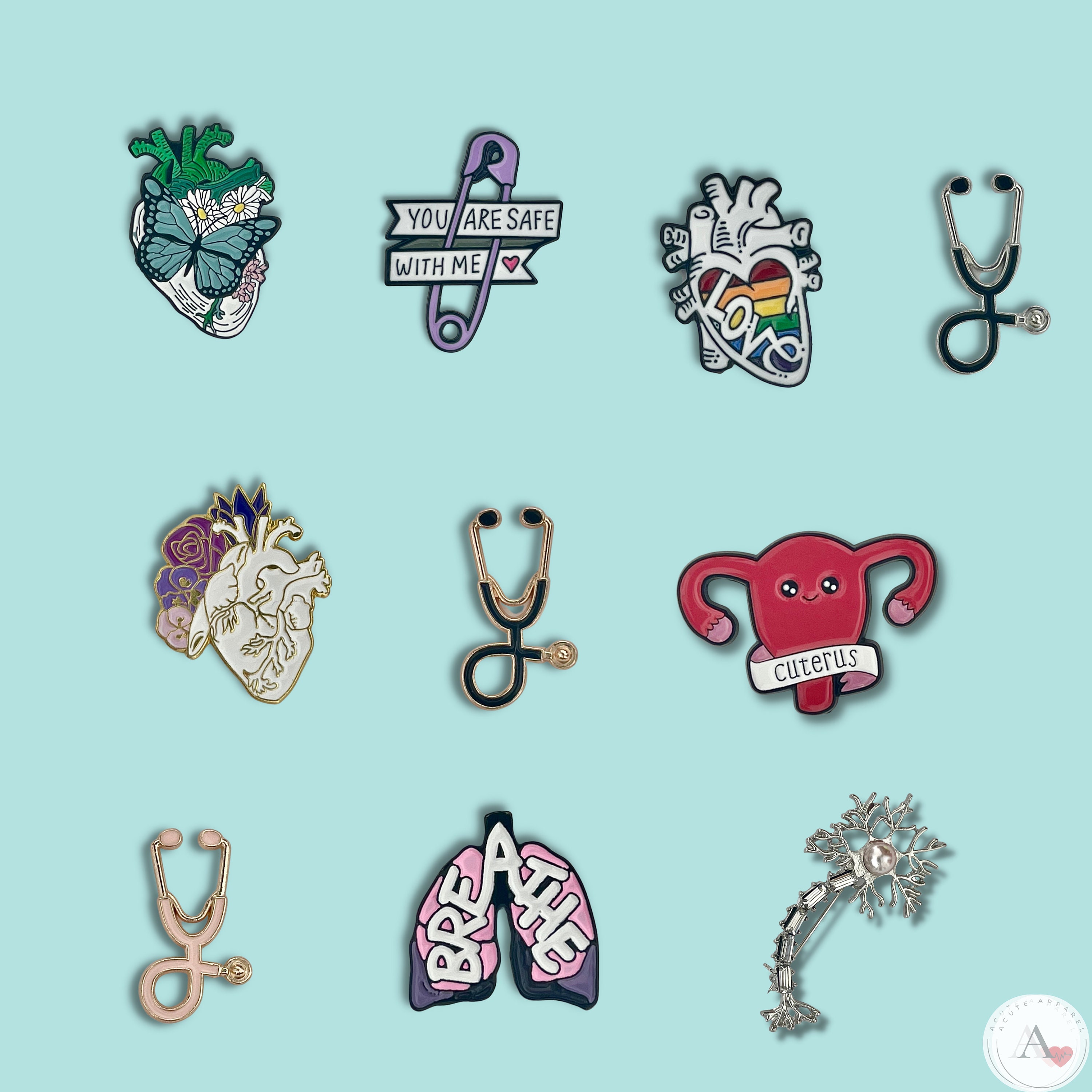 Enamel Pins  | Lapel Pin | Badge | Nurse | Health | Science | Doctor …