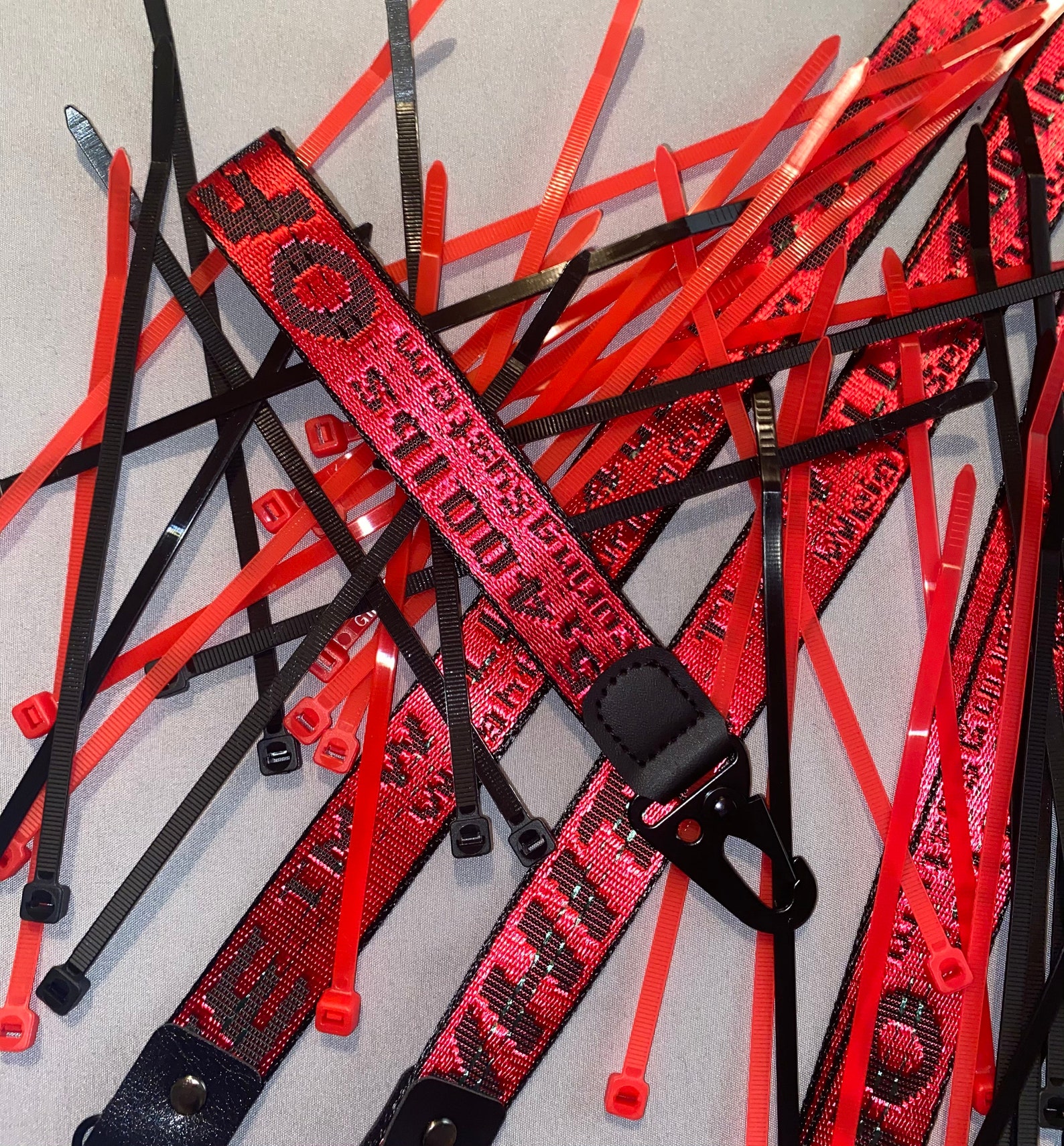 OFFWHITE lanyard keychain Etsy