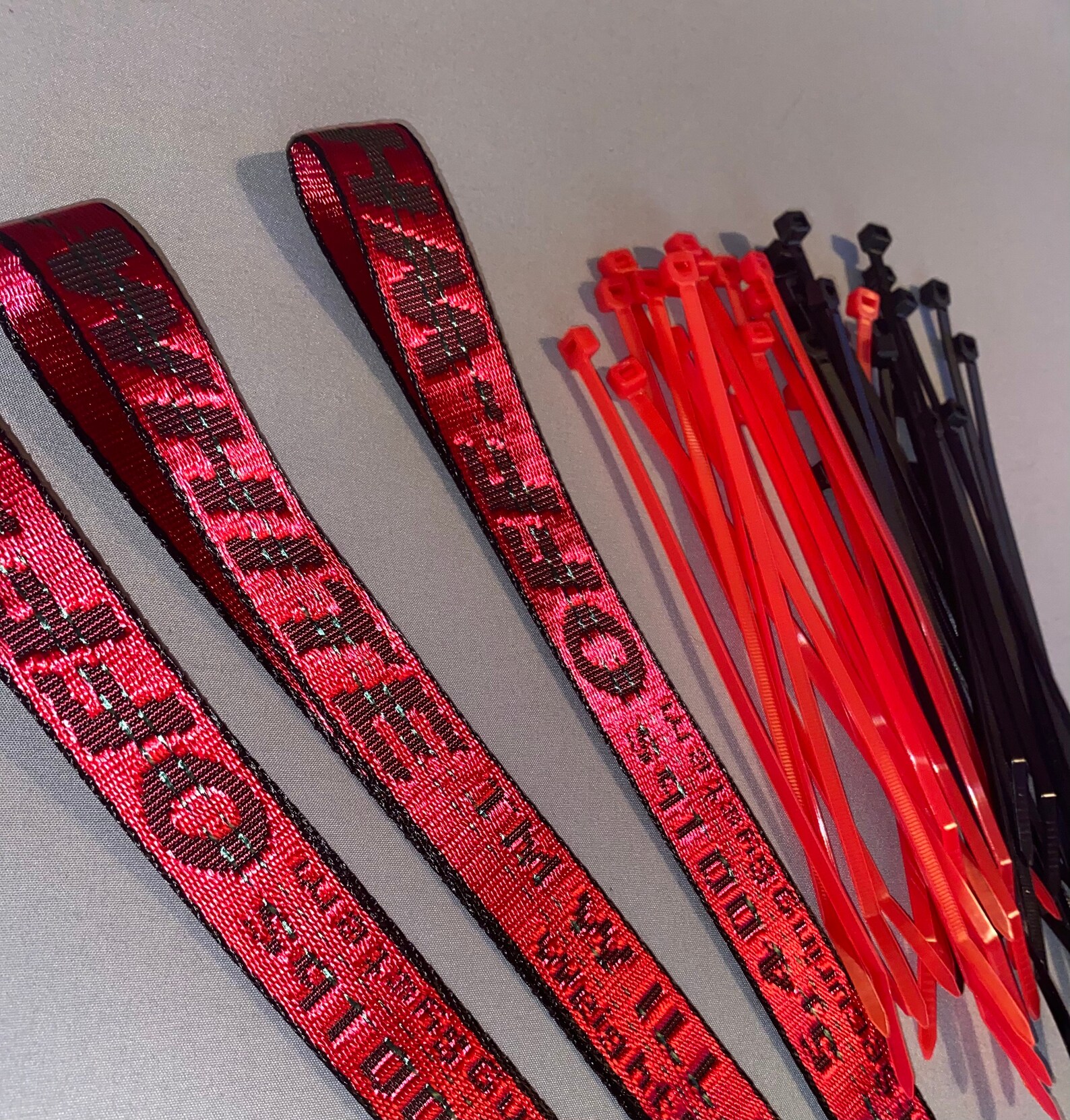 OFFWHITE lanyard keychain Etsy