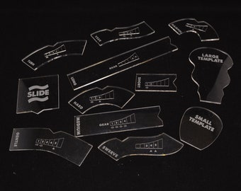 Gaslands Templates. Clear 3mm Acrylic