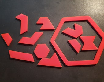 Hexagon puzzle (Maths geometry)