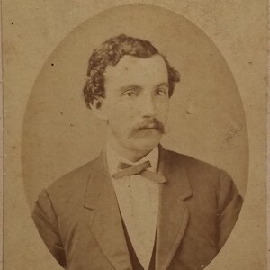 cdv New Orleans gentleman by noted photographer, Theodore Lilienthal