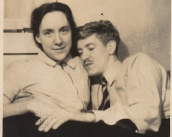 original snapshot couple circa 1950