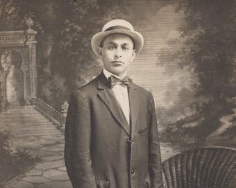original RPPC man circa 1910