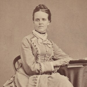 an original cdv of a lovely woman