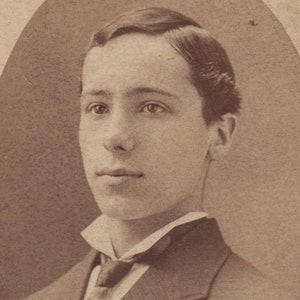 an original cdv of a young man, ID'd