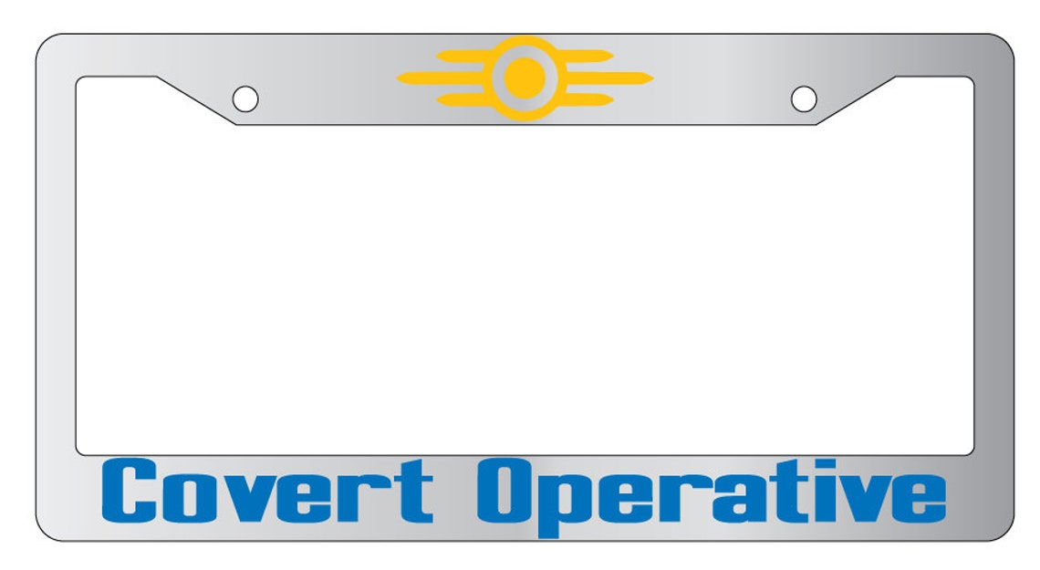 Covert Operative License Plate Frame DG Etsy