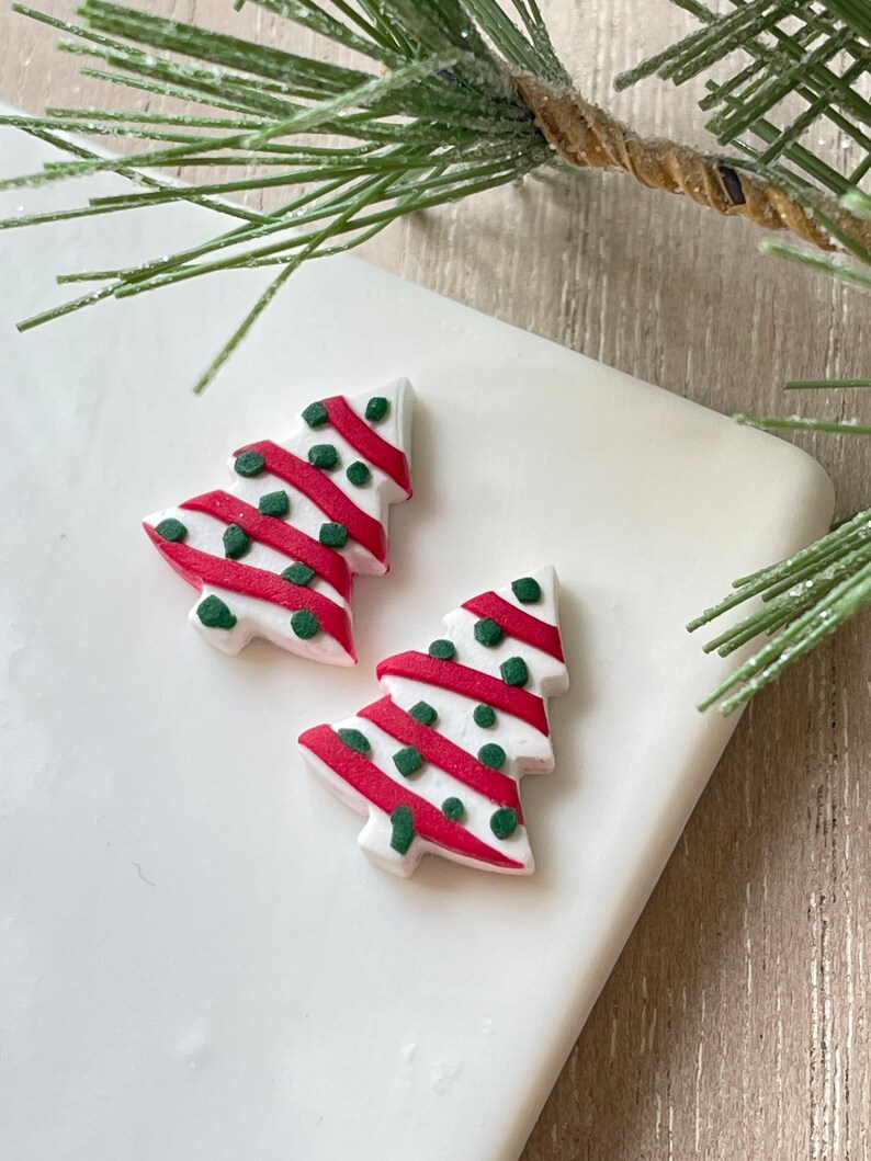 Little Debbie Christmas Tree Cake Earrings Handmade Etsy UK