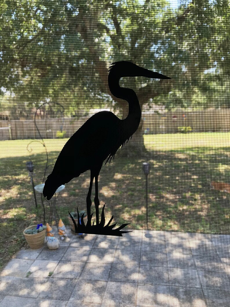 Retractable Screen Door Decals Heron 2 per pack prevent Etsy