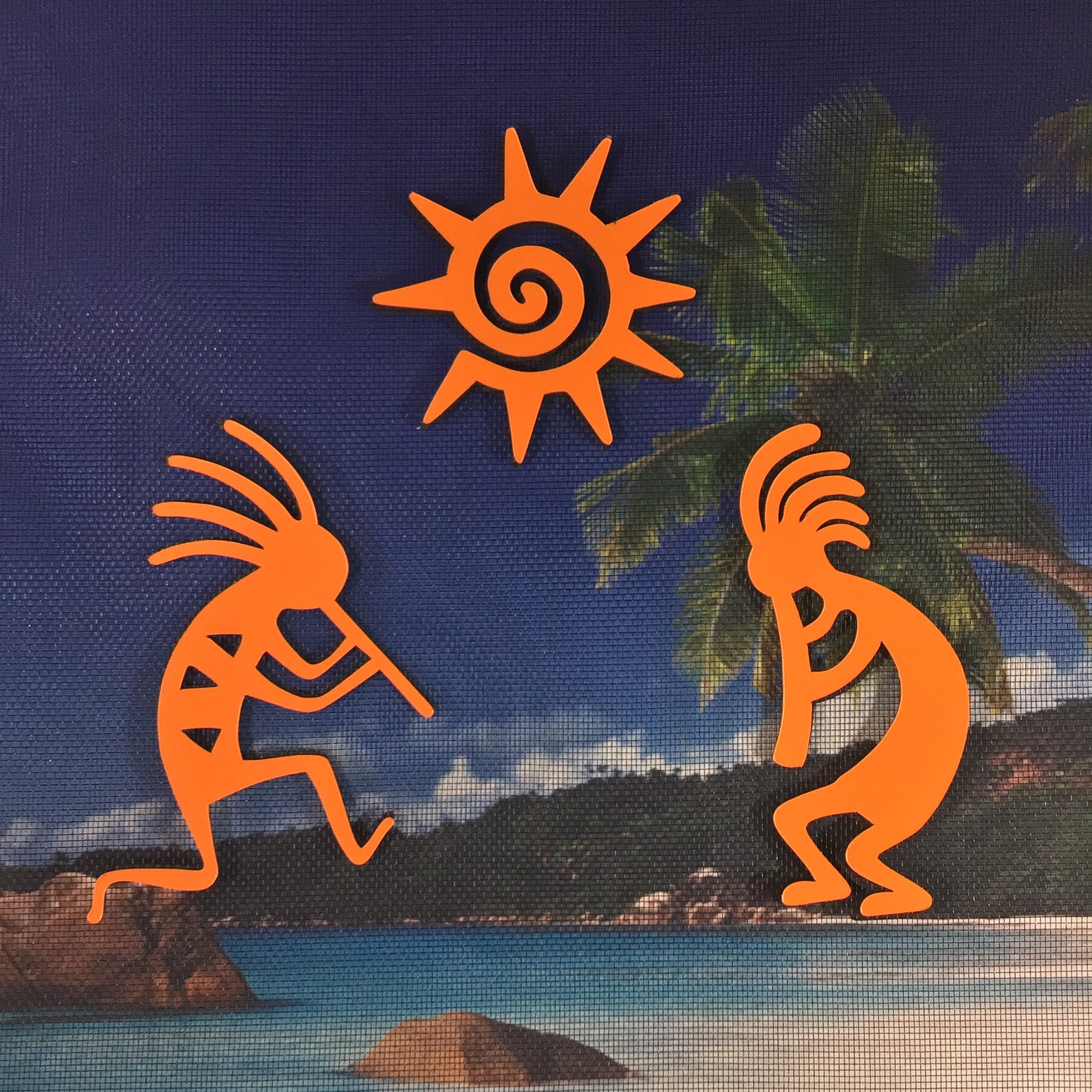 Kokopelli Sun Kokopelli Yard Art Native American Etsy