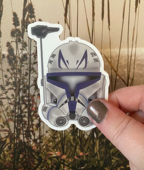 Captain Rex Star Wars Sticker | Etsy