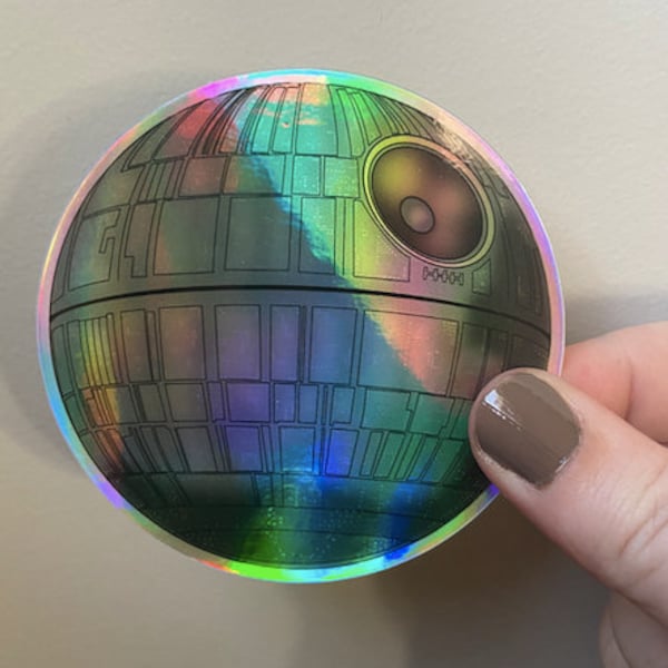 Death Star Holographic Vinyl Sticker