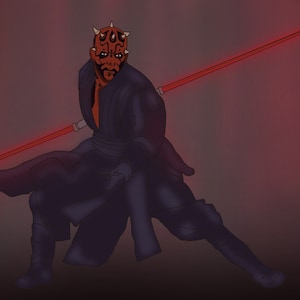 Darth Maul Art Print