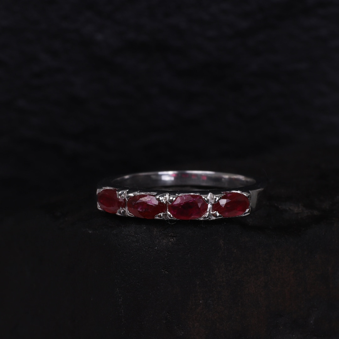 natural ruby silver ring, dainty ruby ring, stackable... Dainty Ruby Ring Gold Minimalist Ring Stacking Ring 925 Sterling Silver ...