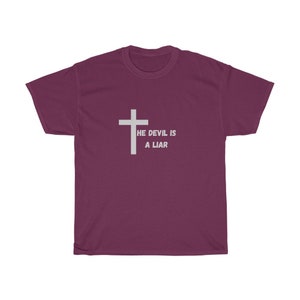 The Devil is a Liar Unisex Short Sleeve Heavy Cotton Tee