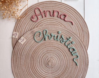 Personalized placemats with name