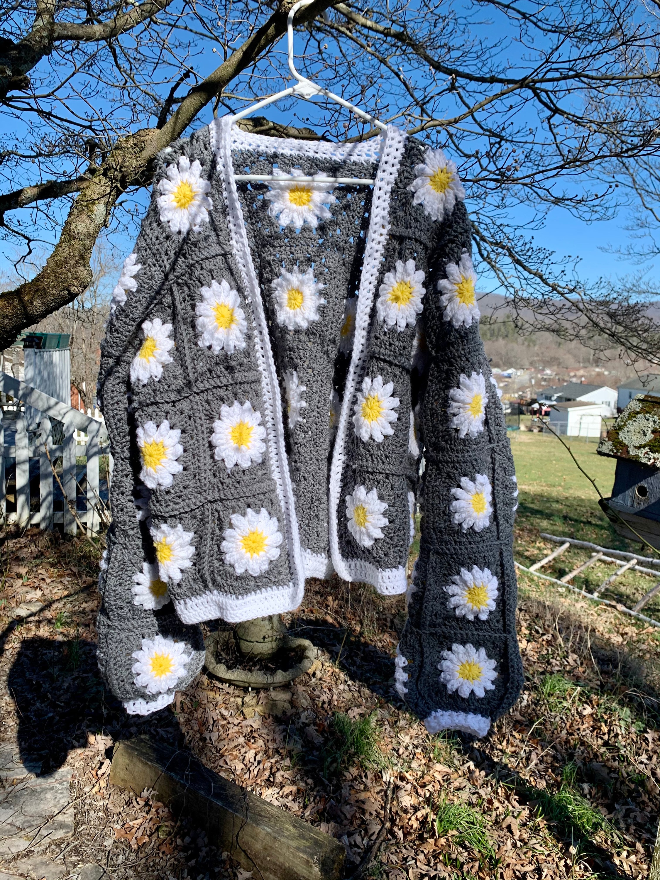 MADE TO ORDER Granny Square Cardigan Daisy Gifts for Teen Etsy