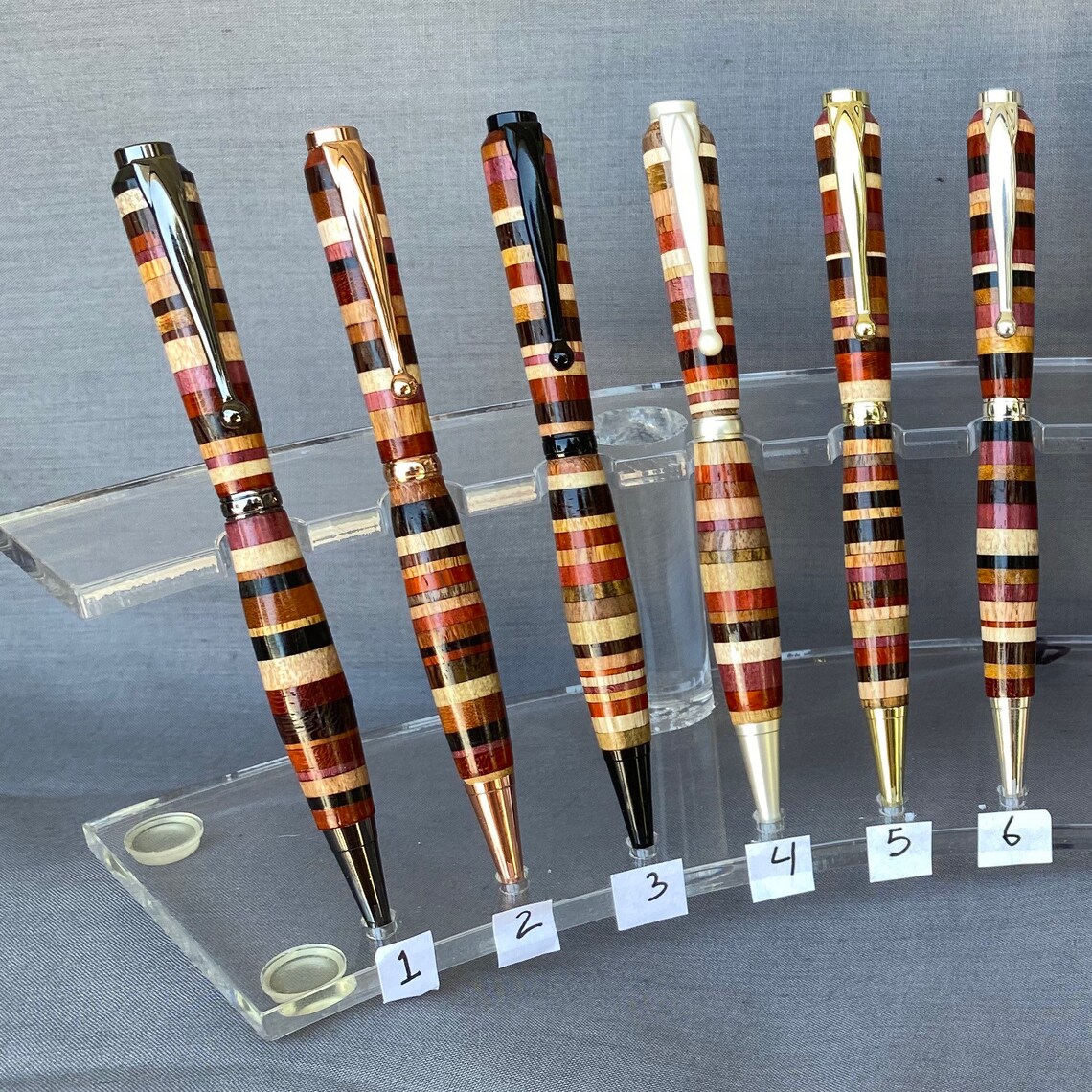 Layered Wood Pens Etsy