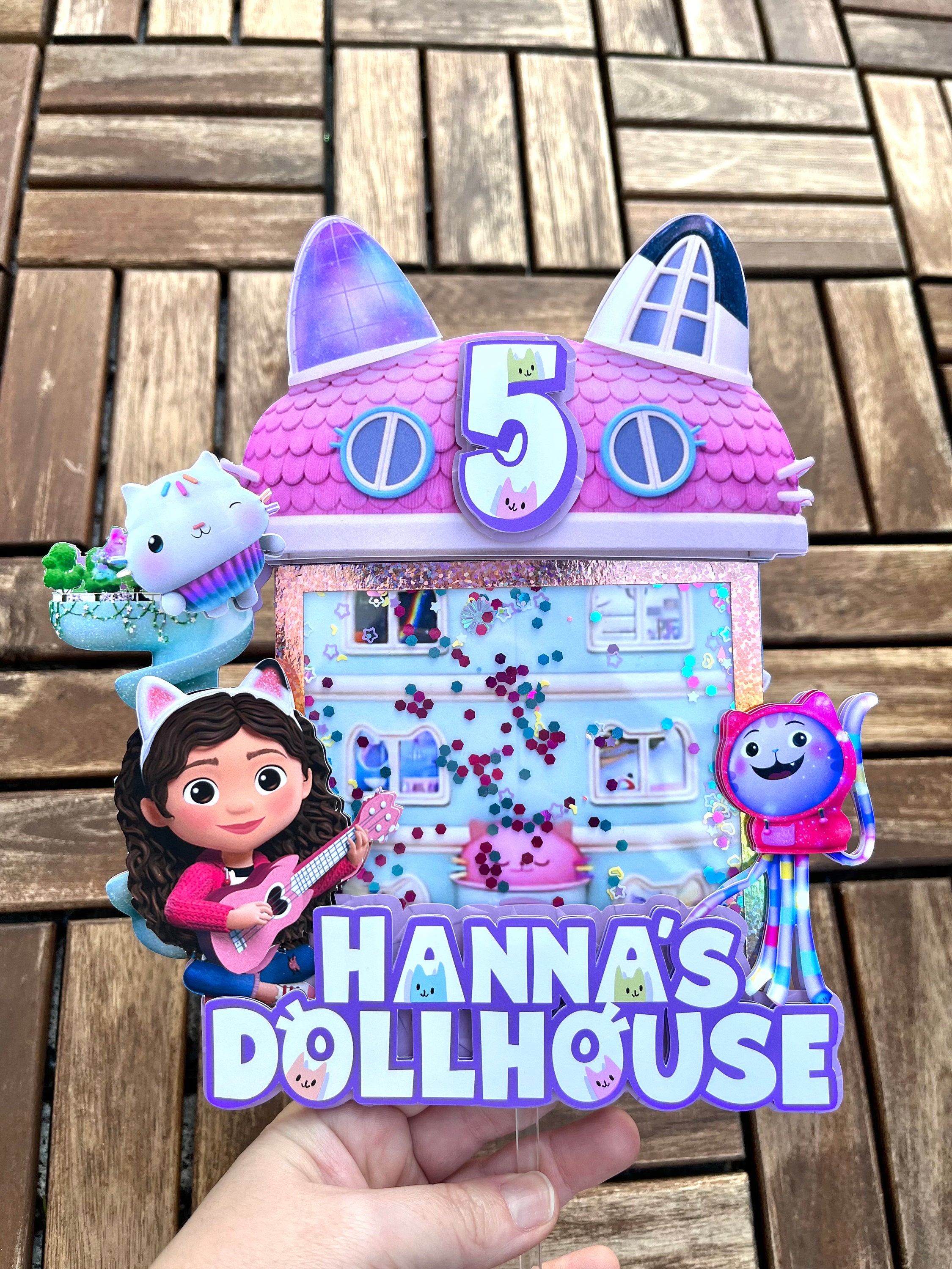 Gabbys Dollhouse Cake Topper Gabbys Dollhouse Party Etsy Schweiz