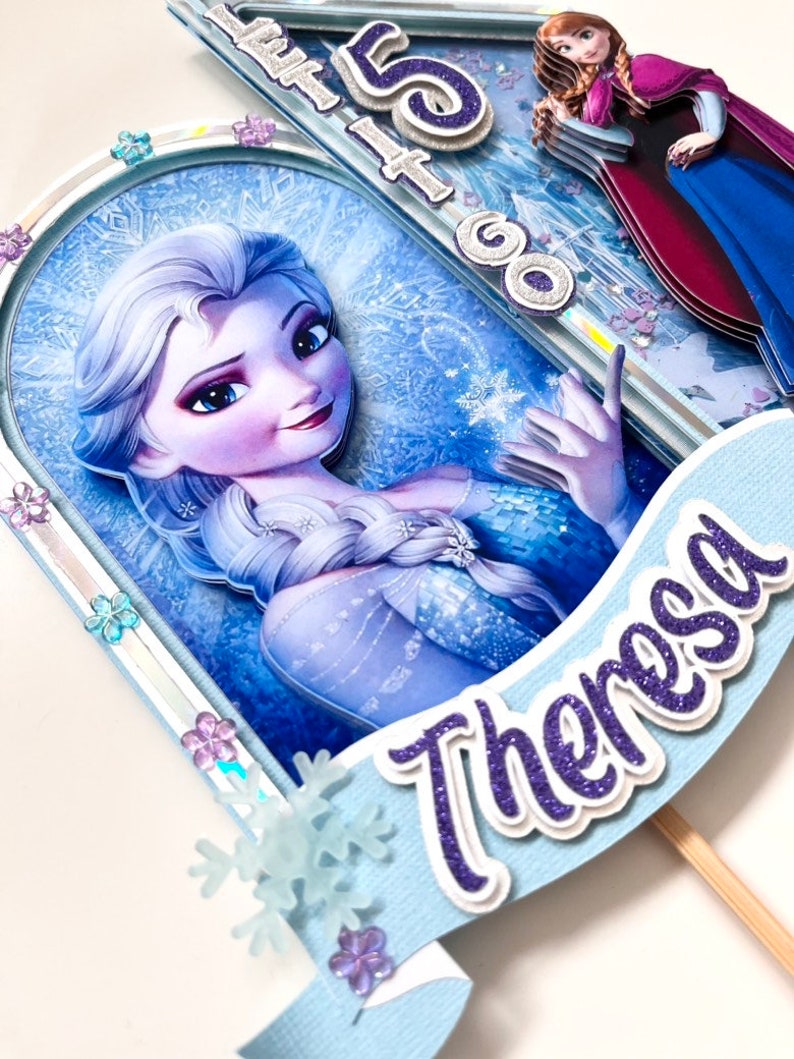Frozen Cake Topper Frozen Party Decorations Frozen Birthday Etsy