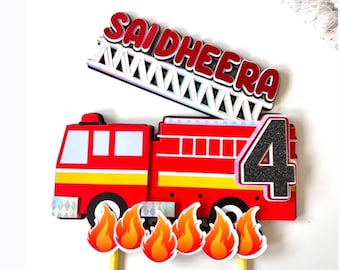K Di Decorazioni Per Il Compleanno A Tema Camion Dei Pompieri