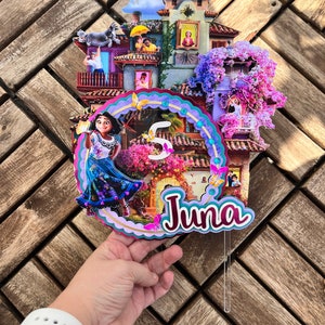 Encanto Cake Topper, Encanto Party Decorations,  Encanto Birthday, Encanto Centerpiece, Mirabel Cake Topper