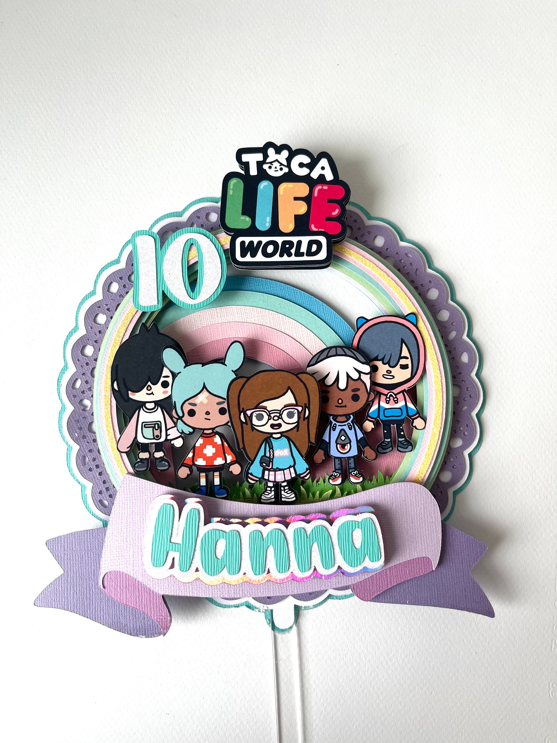 Toca Life World Cake Topper/ Toca Boca / Toca Life World/ Toca -  Sweden