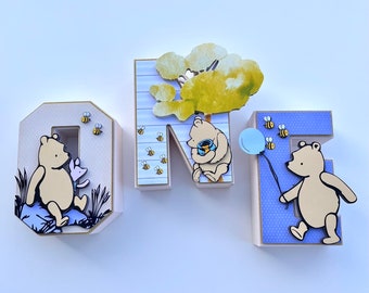 Winnie the Pooh 3D Letters: Party Decorations, Cake Topper
