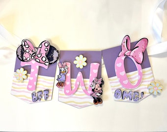 Minnie Mouse Banner, Minnie Mouse Party Decorations, Minnie Mouse Birthday, Minnie Mouse Centerpiece, Minnie Mouse Cake Topper