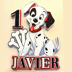 Decorazione per torta personalizzata "La carica dei 101": centrotavola per feste di compleanno