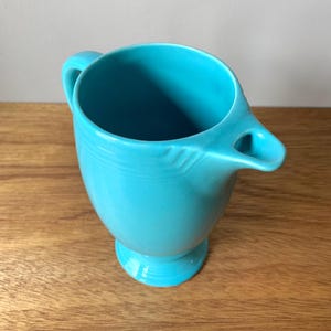 Vintage Turquoise Fiesta Coffee Pot - No Lid